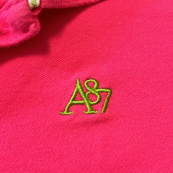 Aeropostale shirt sleeve pink polo KidsXL - Picture 3 of 3